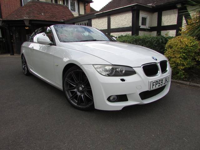 BMW 3 Series 2.0 320i M Sport Highline 2dr Step Auto Convertible Petrol White
