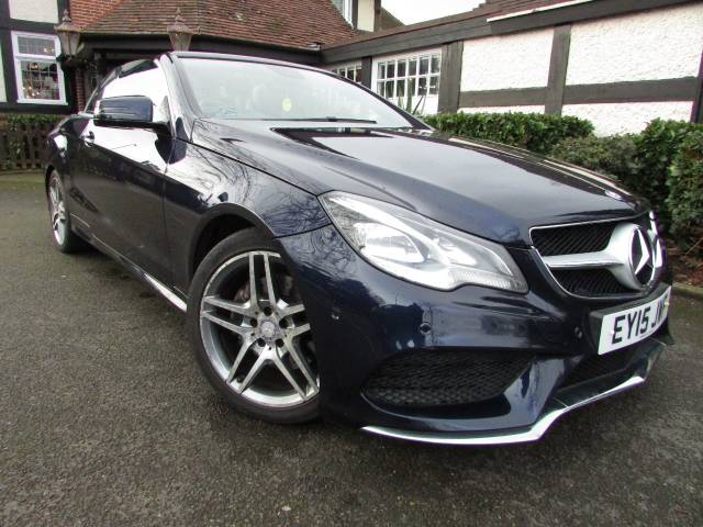 Mercedes-Benz E Class 2.1 E220 CDI AMG Sport 2dr 7G-Tronic Convertible Diesel Blue
