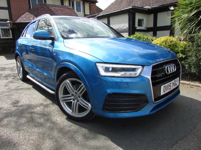 Audi Q3 2.0 TDI Quattro S Line Plus 5dr S Tronic Estate Diesel Blue