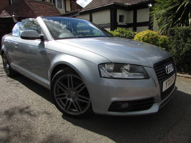 Audi A3 2.0 TDI S Line 2dr [Start Stop] Convertible Diesel Silver